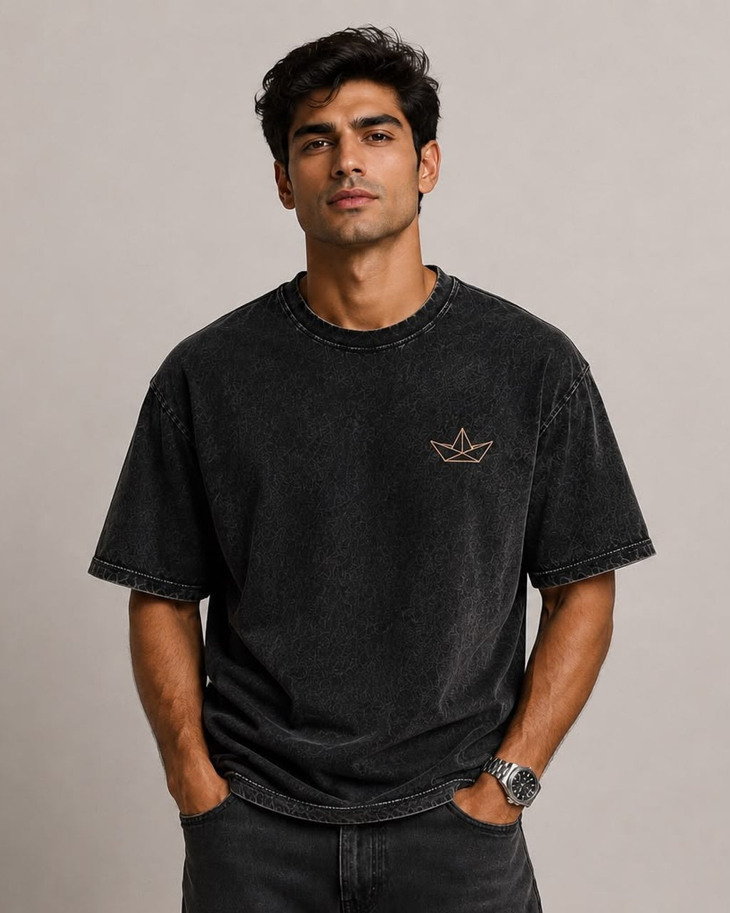 Sarzameen Tee — Washed Black