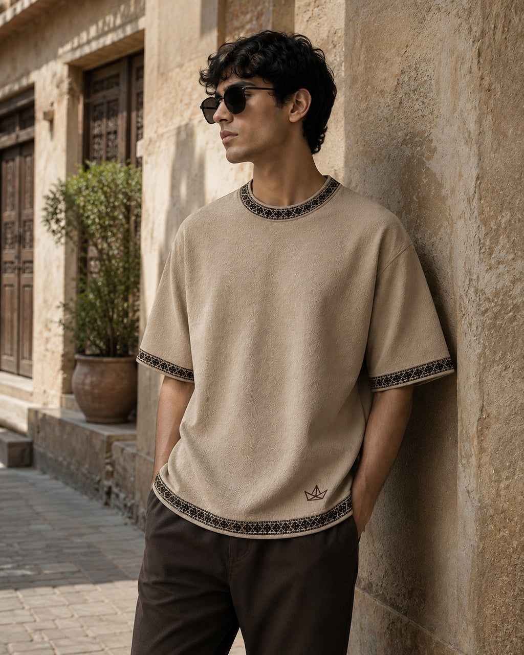 Virsa Heritage Tee — Sand